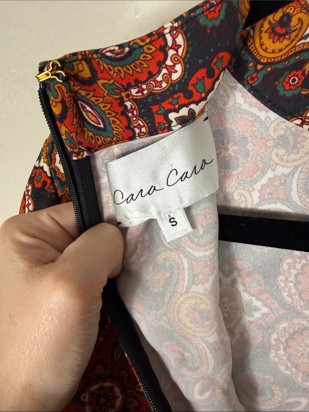 Cara Cara Scarf Medallion Chai Tea Vida Mini Dress - Picture 5 of 8